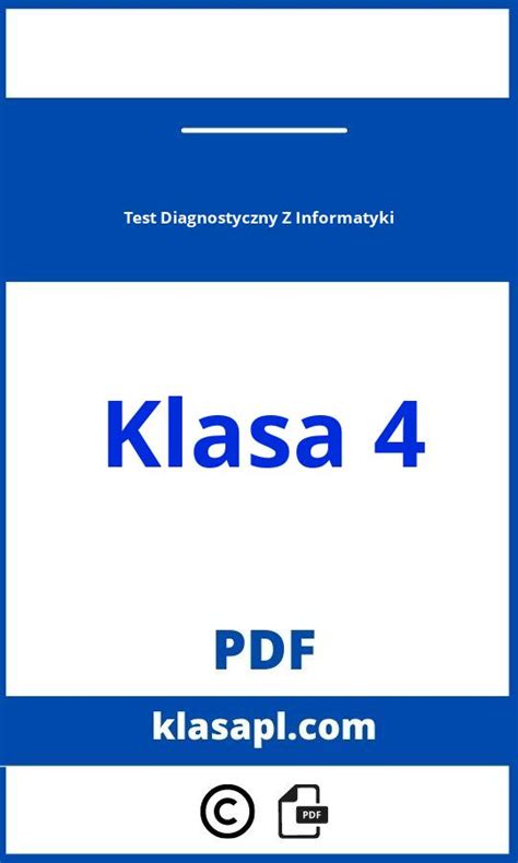 test z informatyki klasa 4 paint|Sprawdzian z Informatyki dla klasy IV (I) .